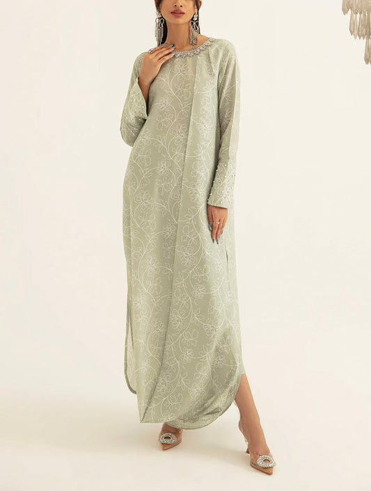 Vanya Apple Green Draped Shirt with Pants
