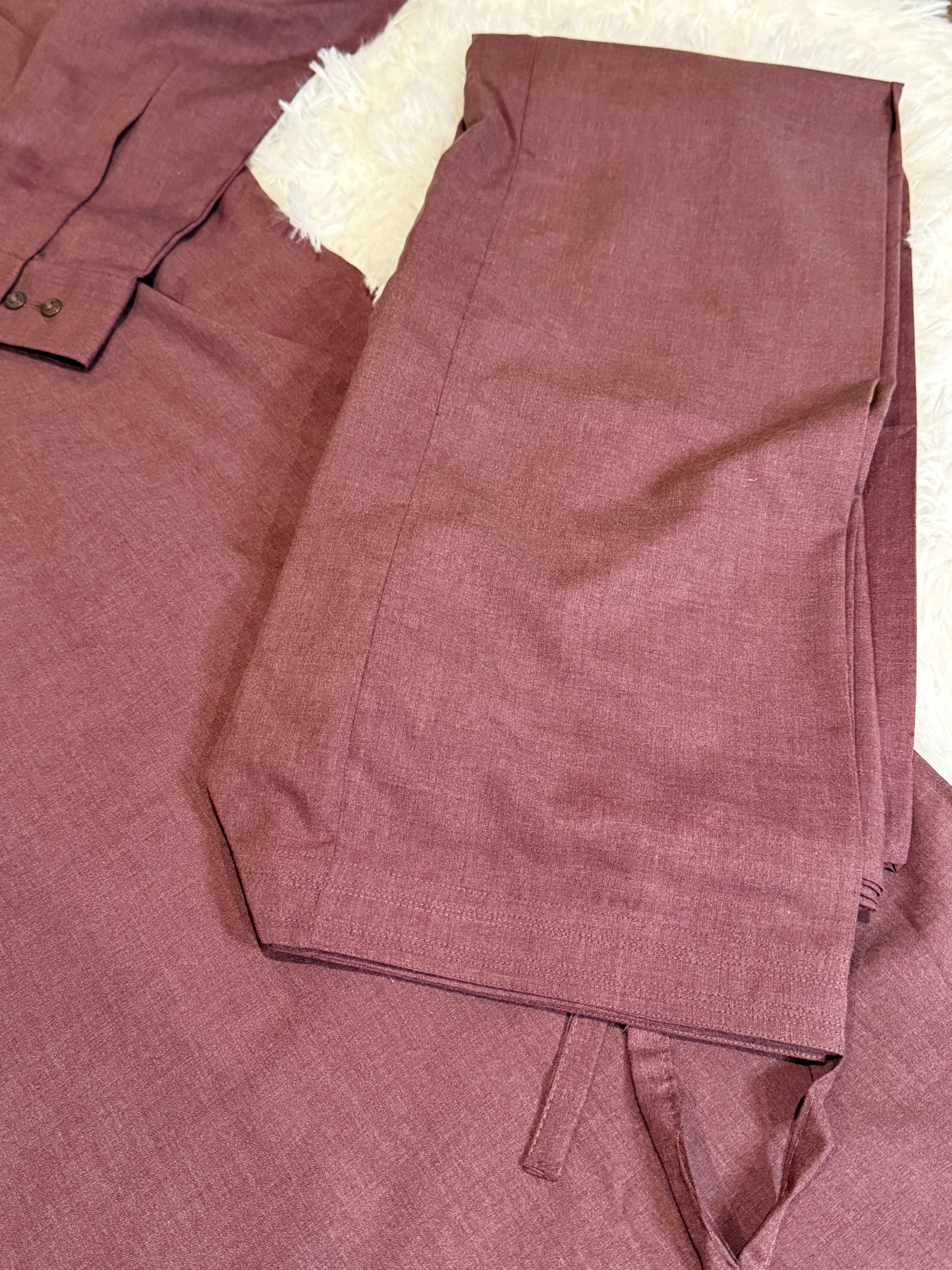 Amir Adnan Chocolate Deep Purple/Brown Shalwar Kameez