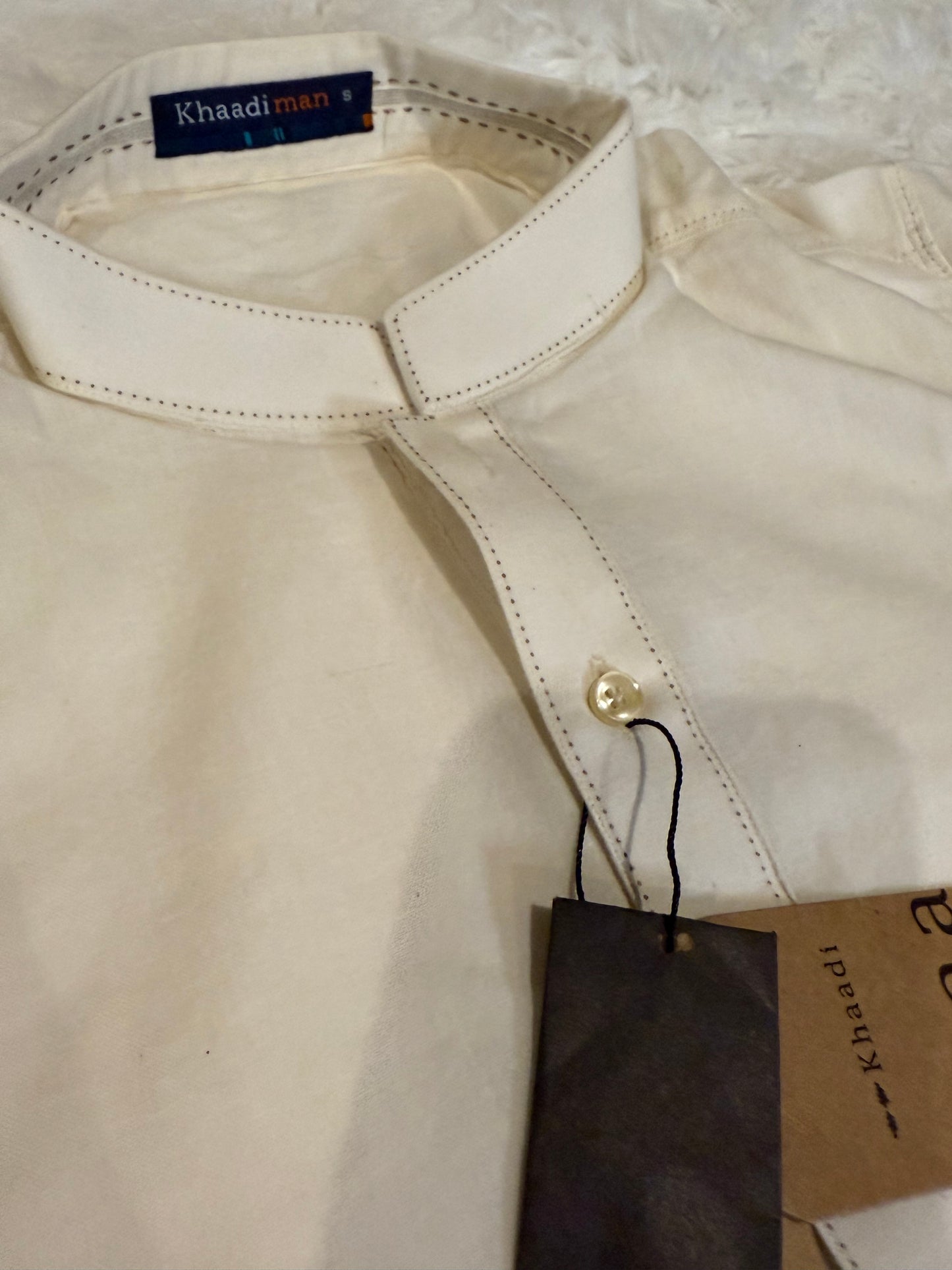 Khaadi Man Summer White Kurta