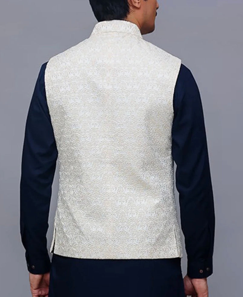 Amir Adnan Classic Satin Silk Waistcoat