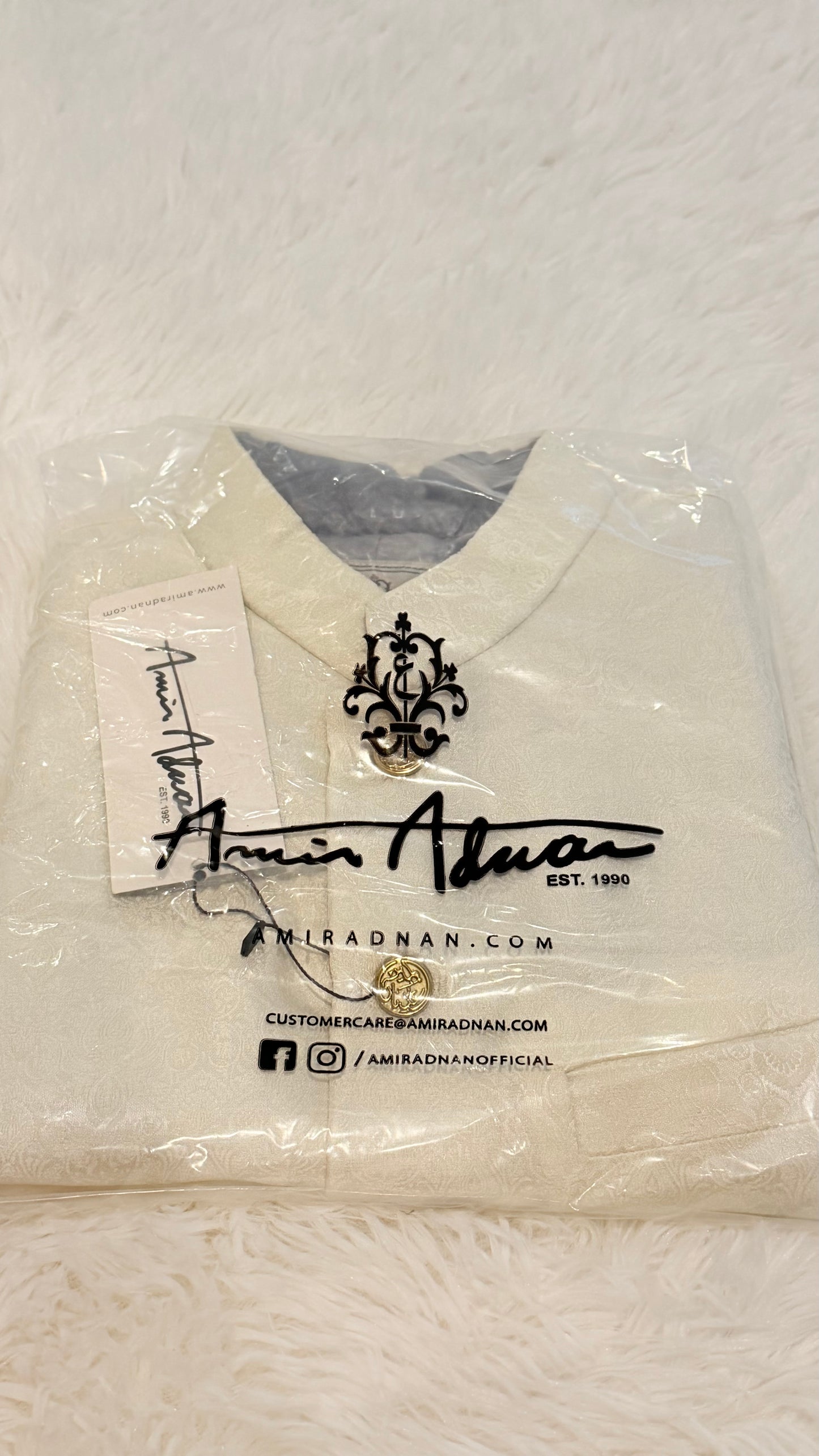 Amir Adnan Classic Satin Silk Waistcoat