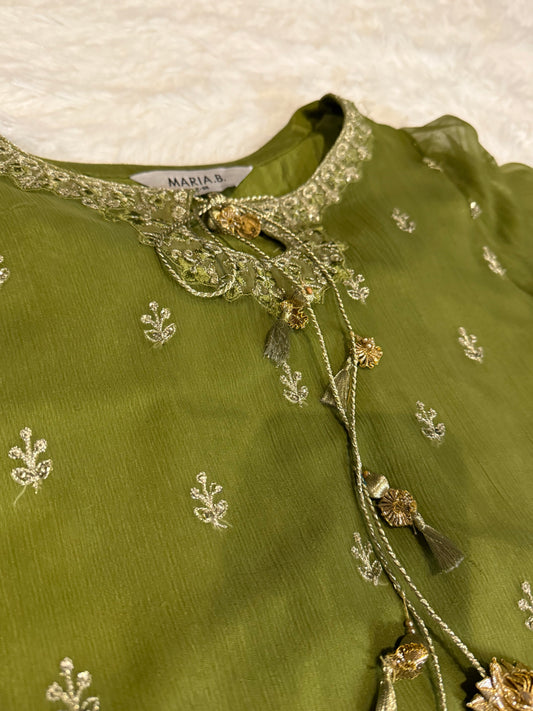 Maria B Green (Girls) Sharara Suit