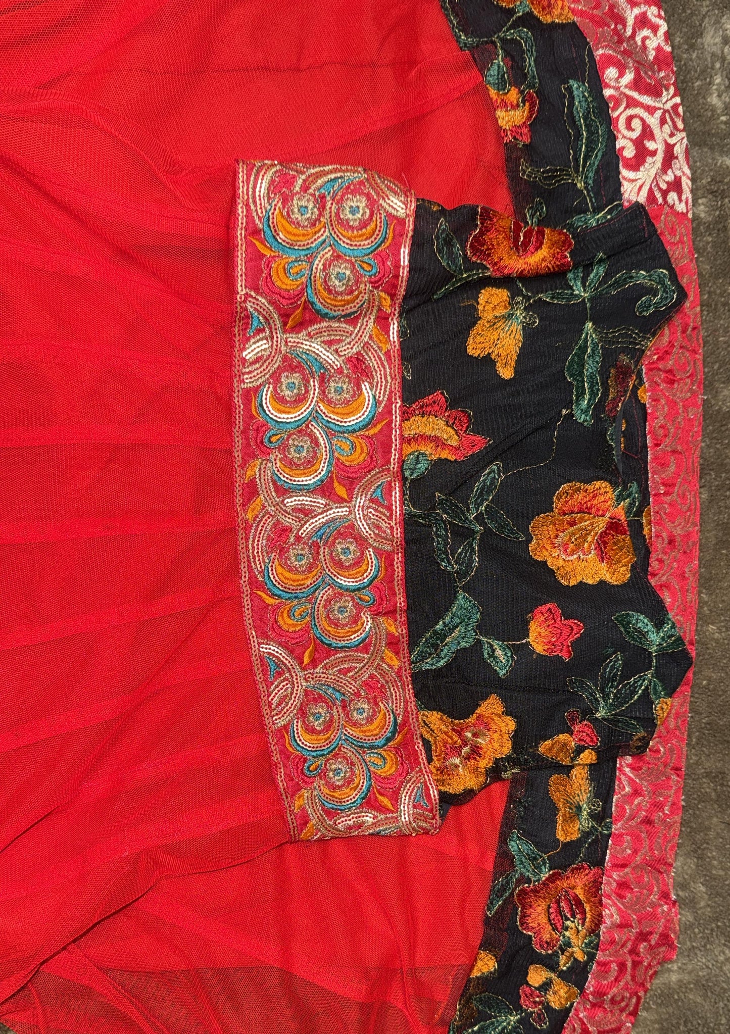 Girls Anarkali Style Dress with Embroidery - 5 Yr Old