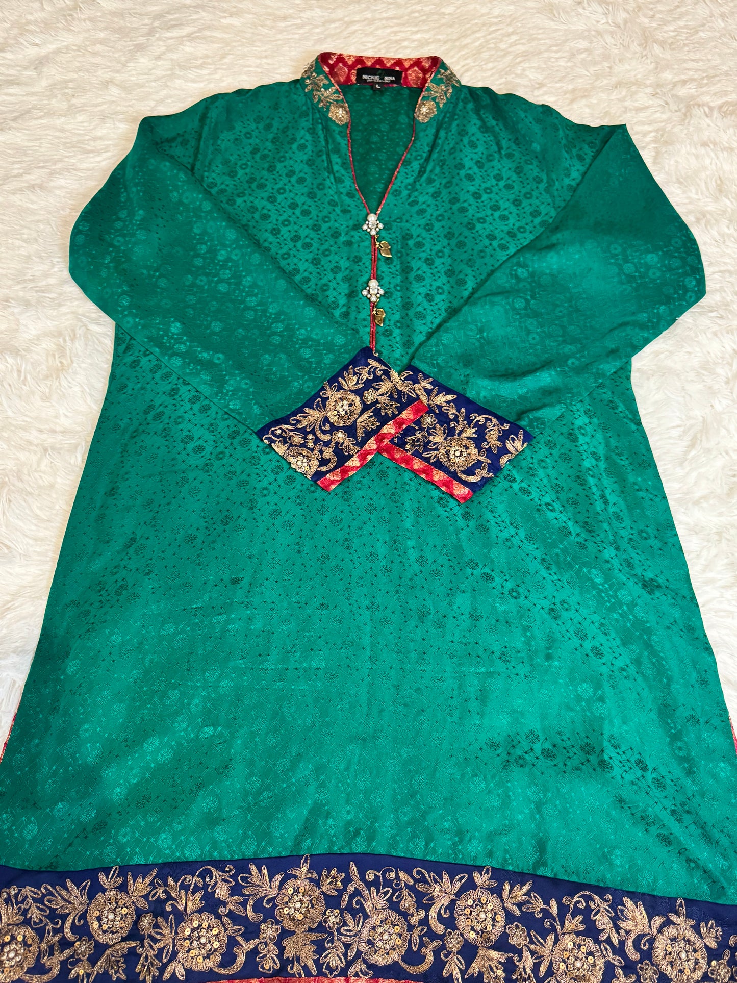 Nickie Nina Silk Kameez/Kurta style with Embroidery