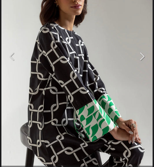 ETHNC Printed Suit Co-ord Set