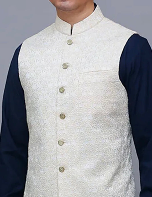 Amir Adnan Classic Satin Silk Waistcoat