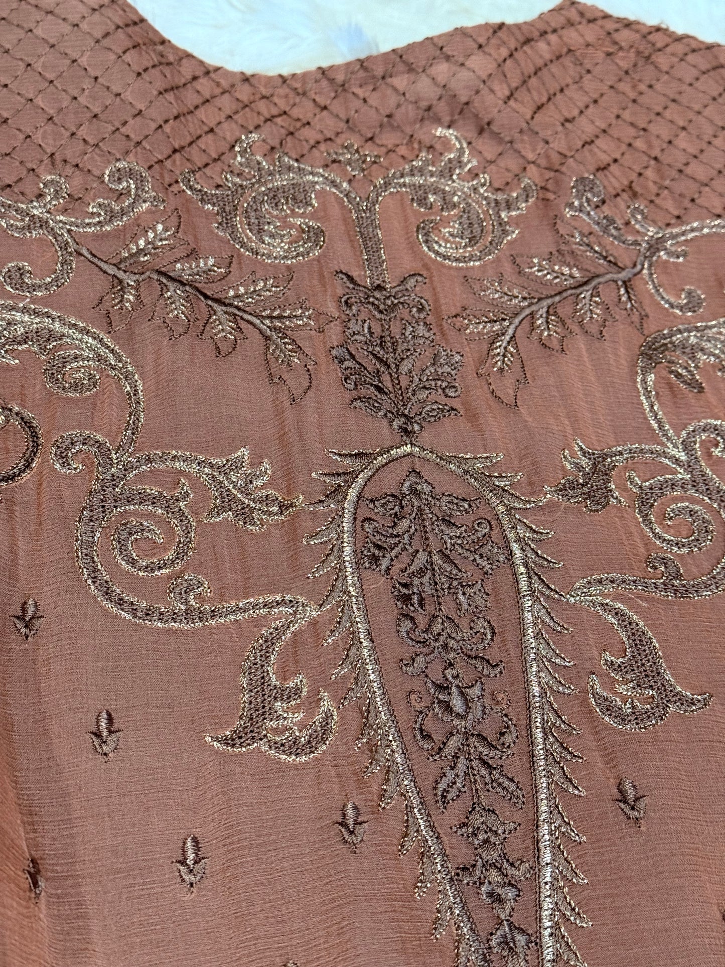 Baroque Chiffon Heavily Embroidered Shirt with Pants and Full Dupatta