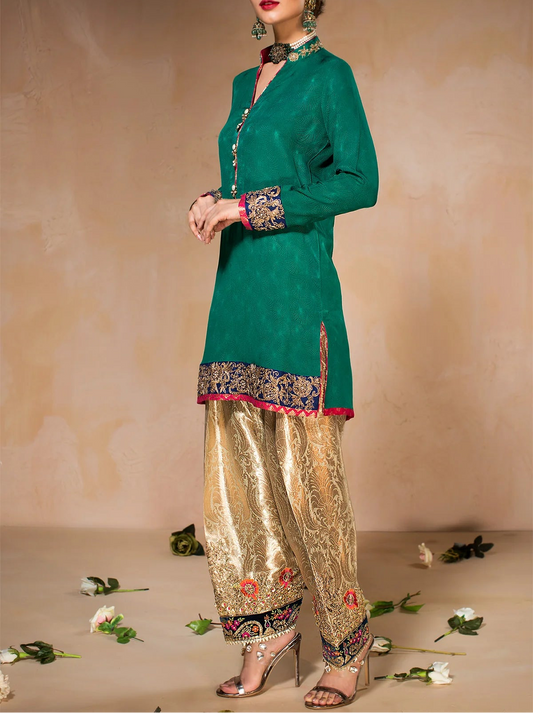 Nickie Nina Silk Kameez/Kurta style with Embroidery