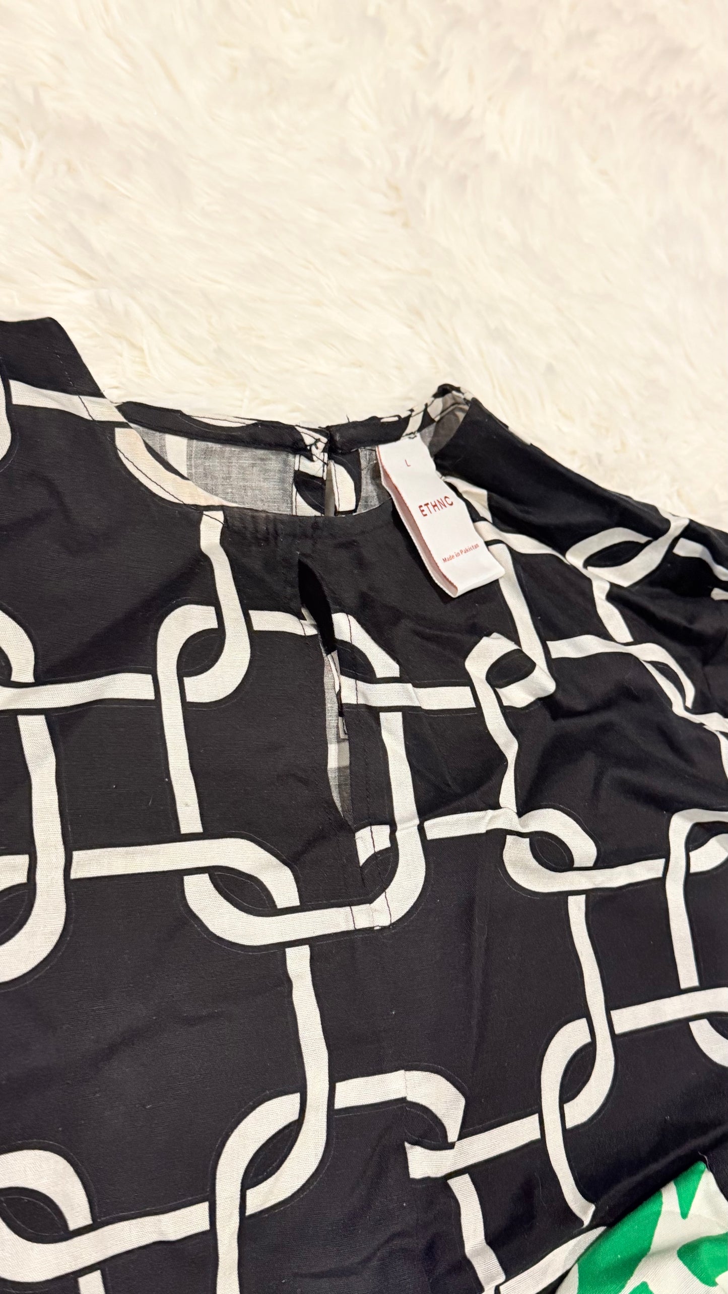 ETHNC Printed Suit Co-ord Set