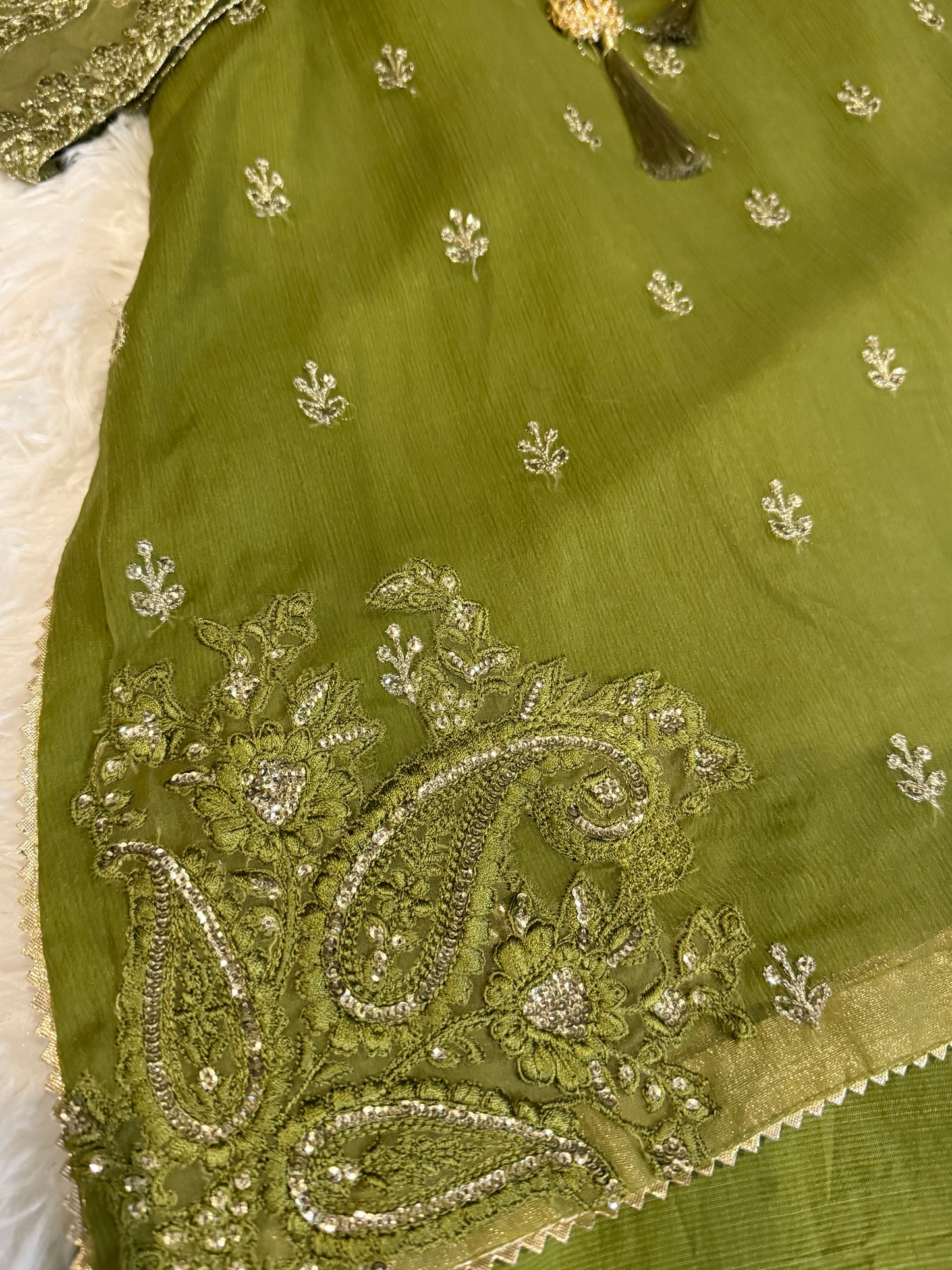 Maria B Green (Girls) Sharara Suit