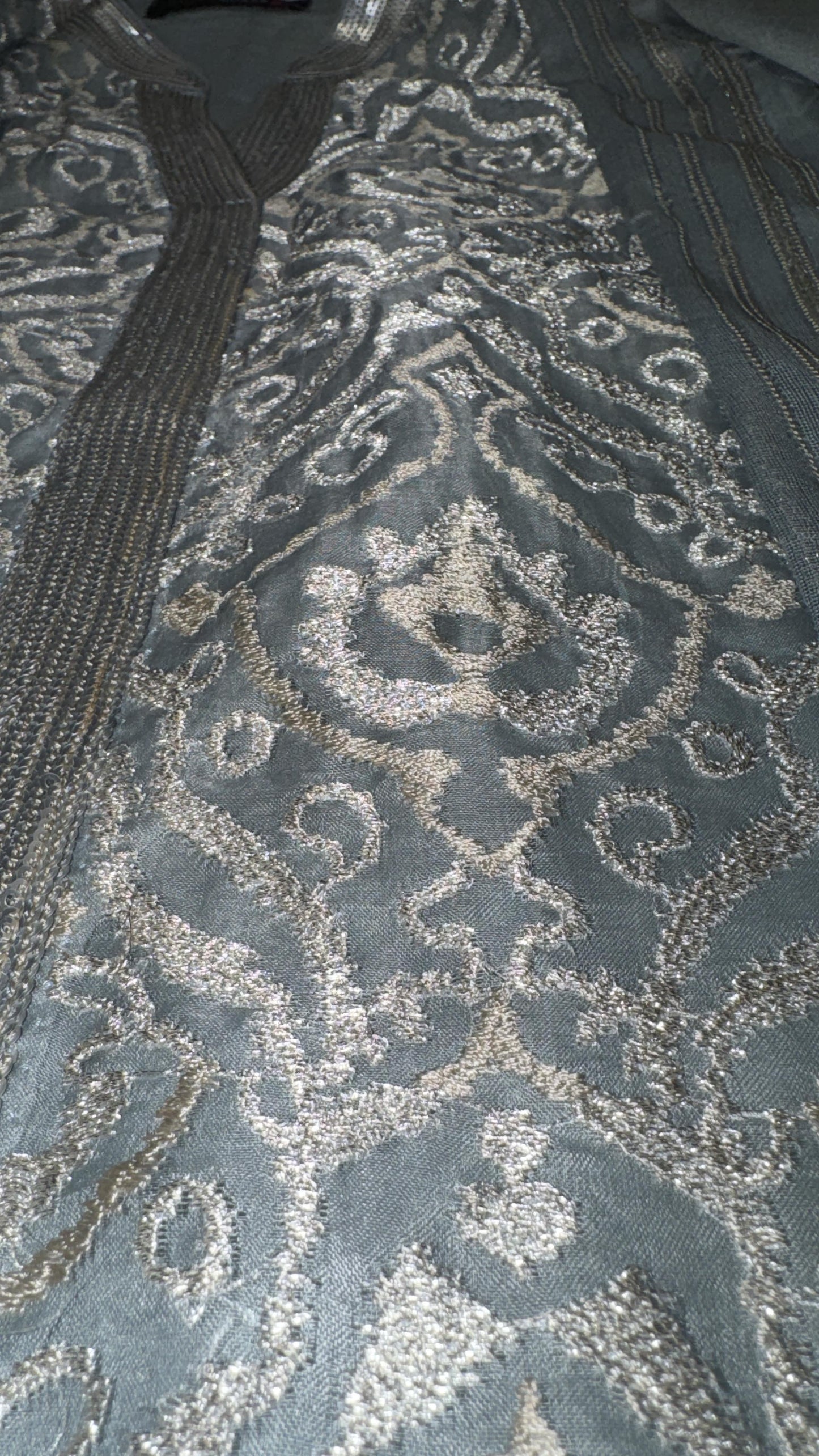 Khaadi Khaas Hi-lo Style Kurta with White and Yellow Embroidery
