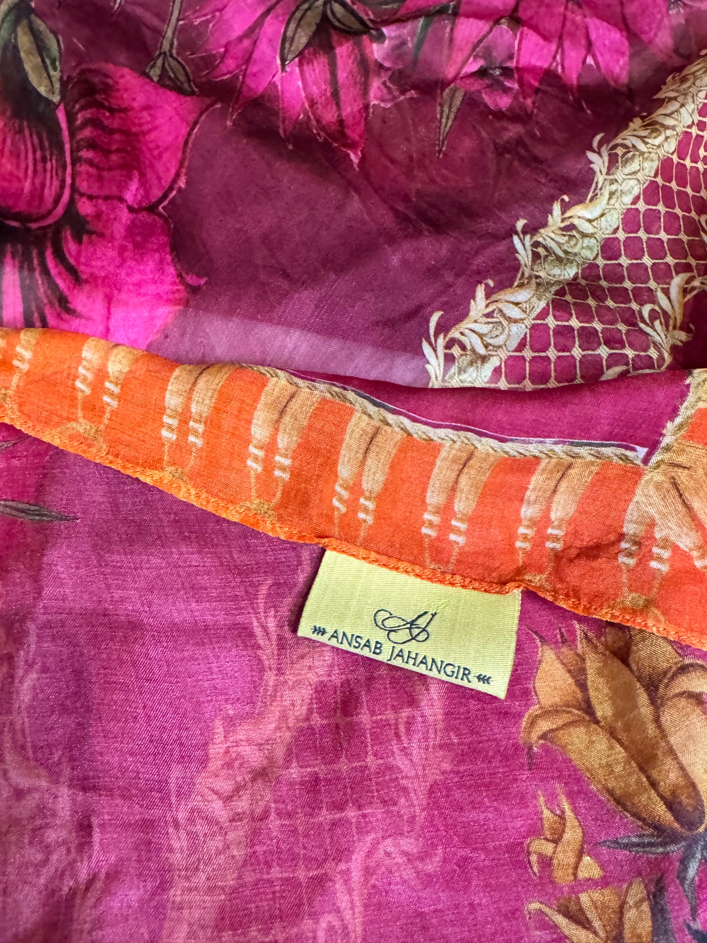 Ansab Jahangir Square Silk Scarf