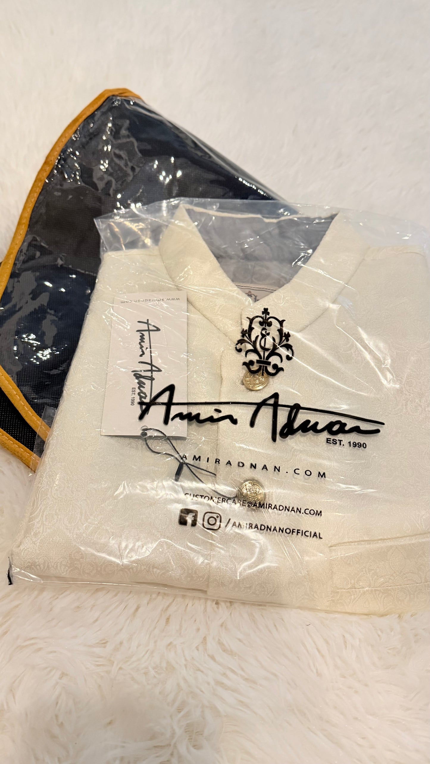 Amir Adnan Classic Satin Silk Waistcoat