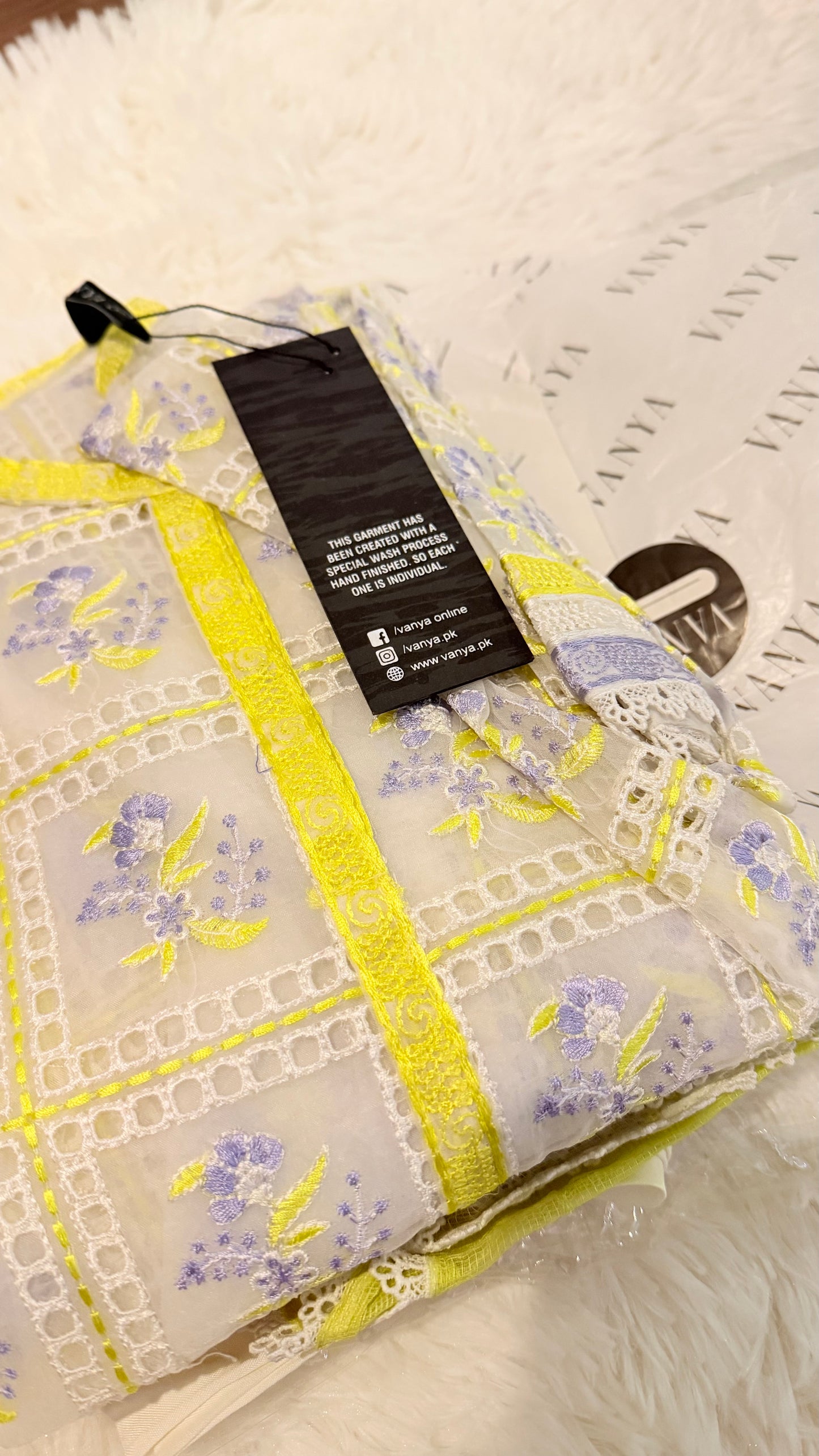 Vanya Off-White Embroidered Shirt with Lace details