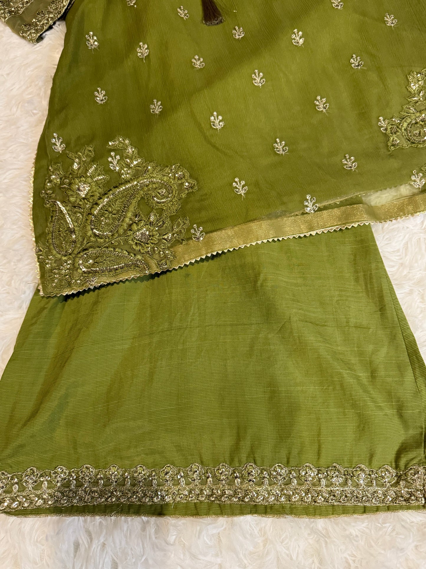 Maria B Green (Girls) Sharara Suit