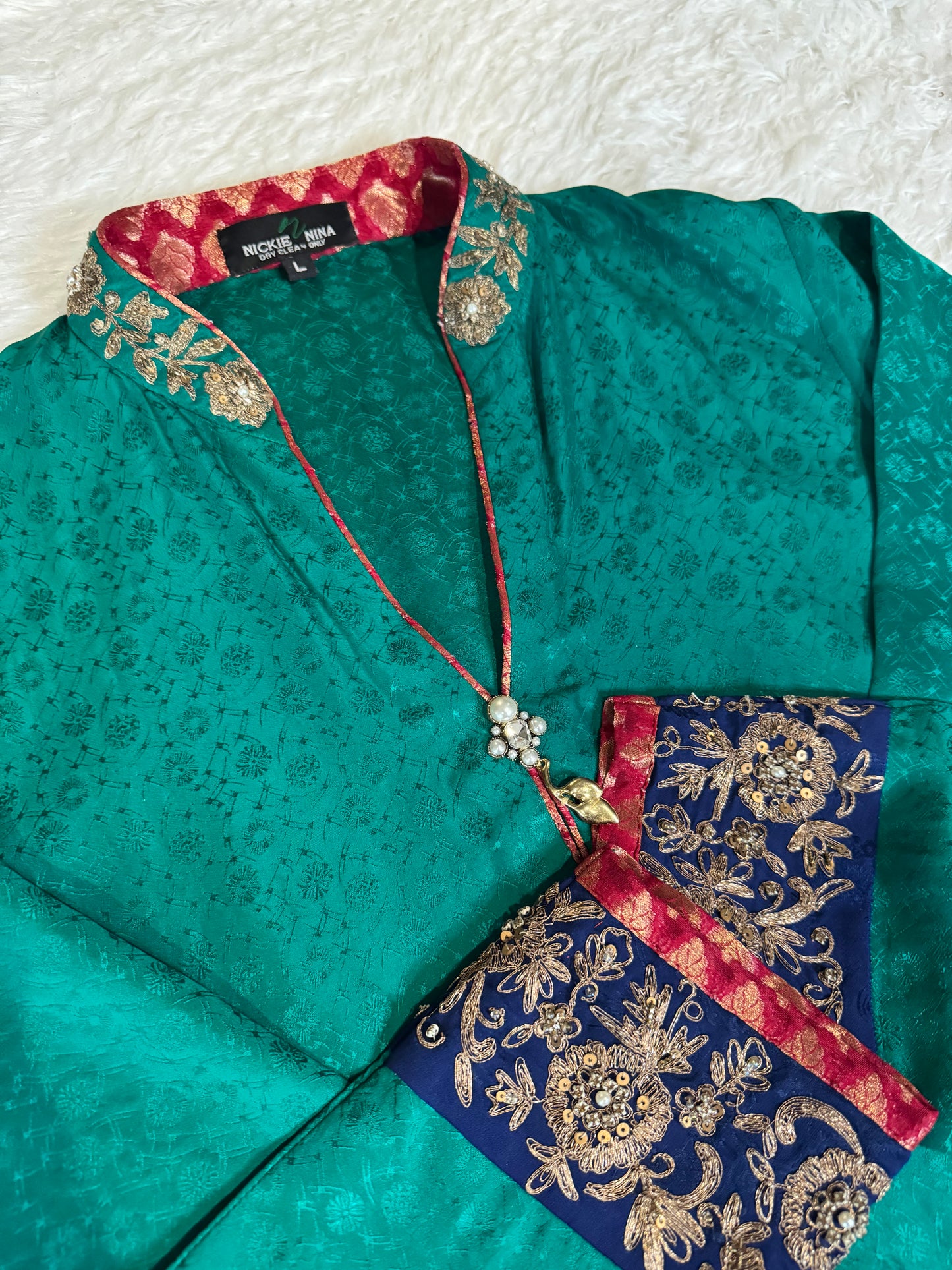 Nickie Nina Silk Kameez/Kurta style with Embroidery