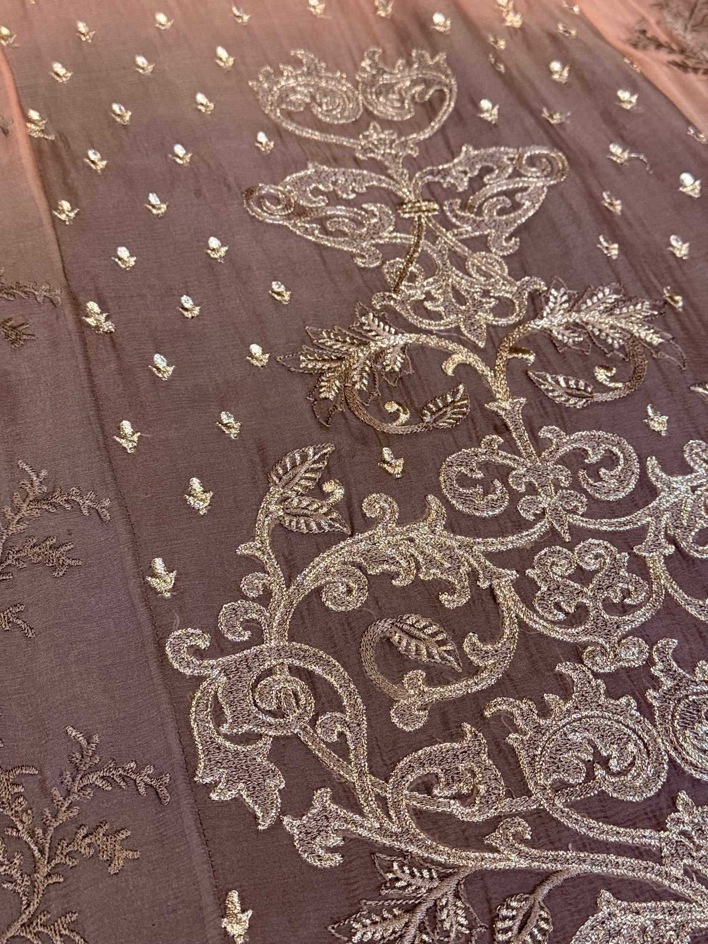 Baroque Chiffon Heavily Embroidered Shirt with Pants and Full Dupatta