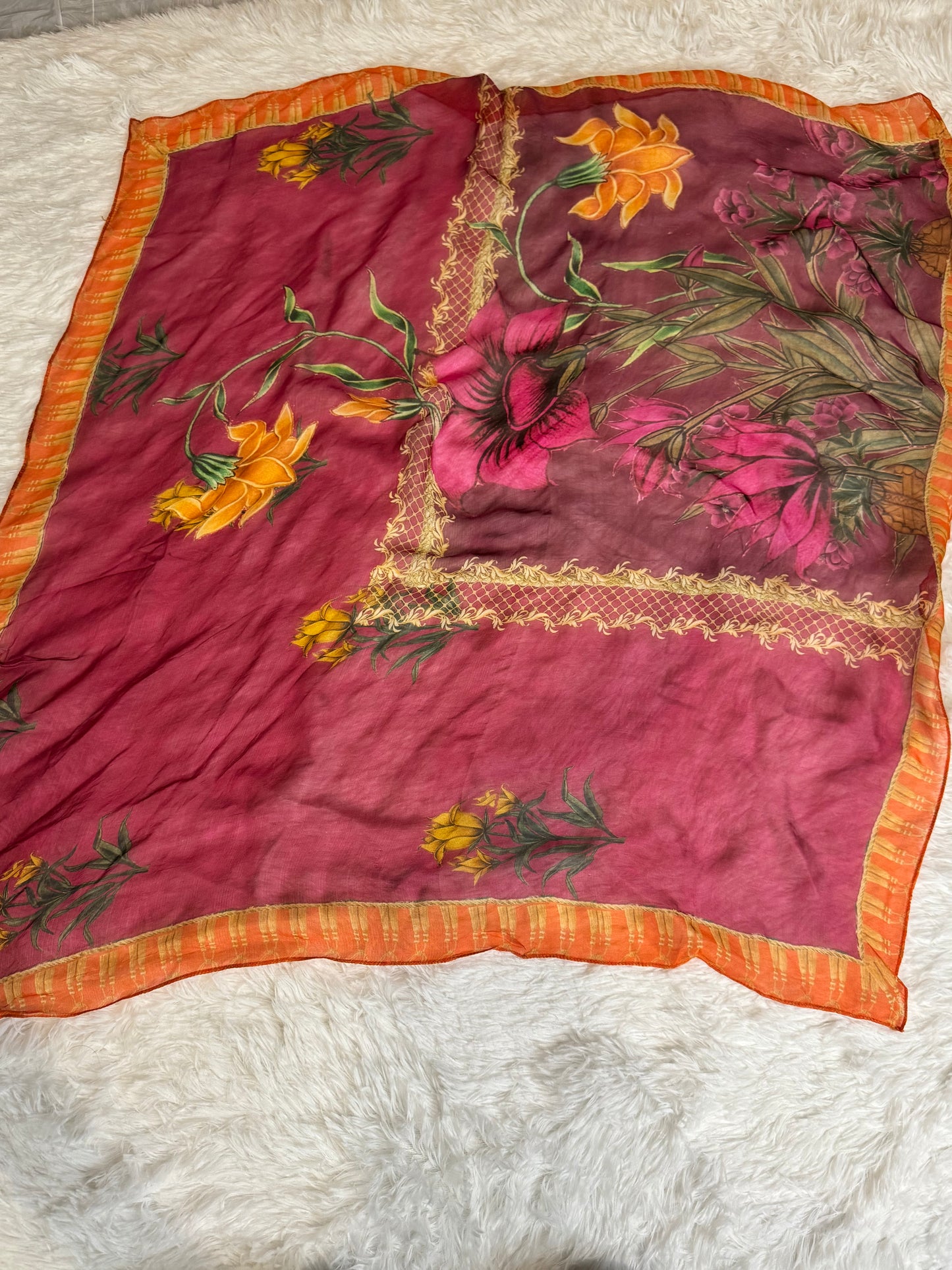 Ansab Jahangir Square Silk Scarf