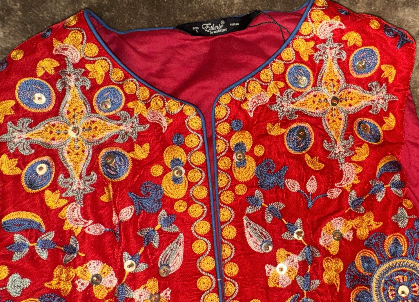 ETHNC Embroidered Vest