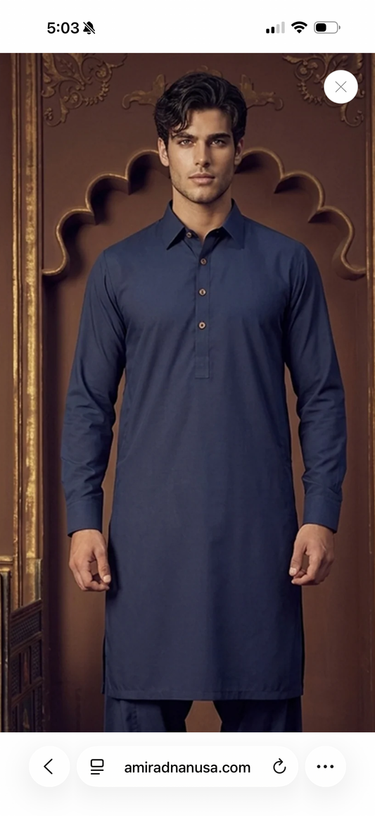 Amir Adnan Suit in breathable non-creasing fabric in Slim Fit